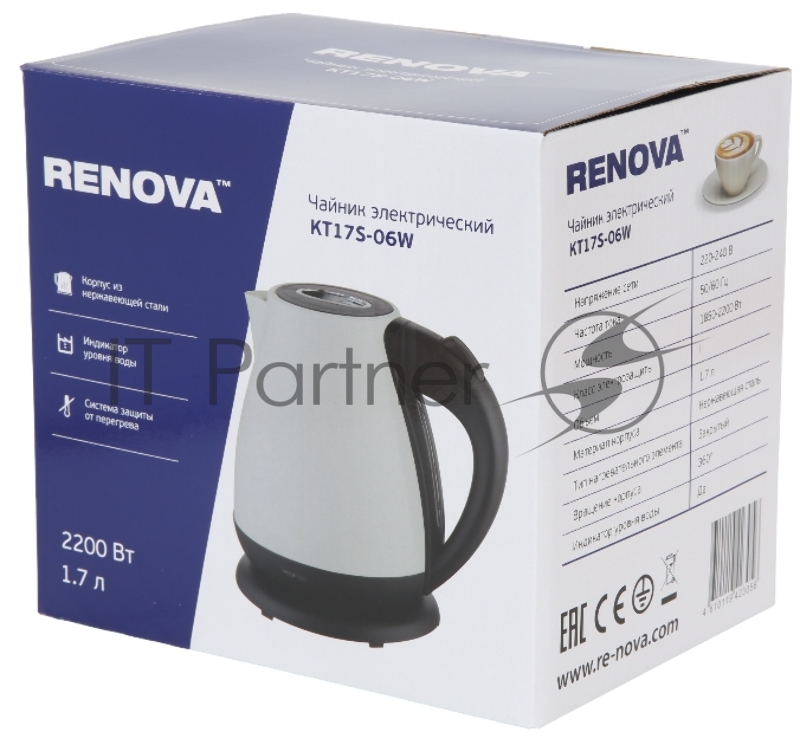 Чайник электрический RENOVA KT17S-06W