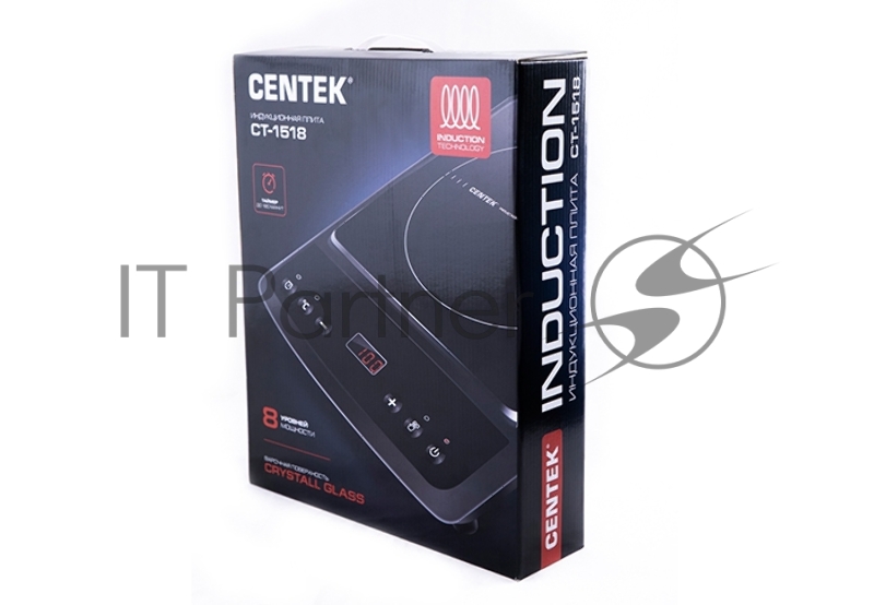 Индукционная плитка Centek CT-1518 <2000Вт> 8 настроек мощности, LED-дисплей таймер, сенсор. управл.