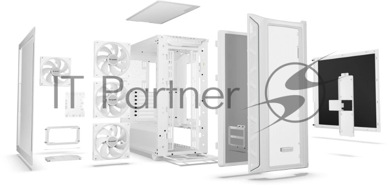 Корпус ПК без блока питания Case be quiet! SHADOW BASE 800 FX, Full-Tower, TG, 4x140mm ARGB, 2xUSB-A 3.2, 1xUSB 3.2 Type-C, E-ATX, ATX, mATX, mITX White