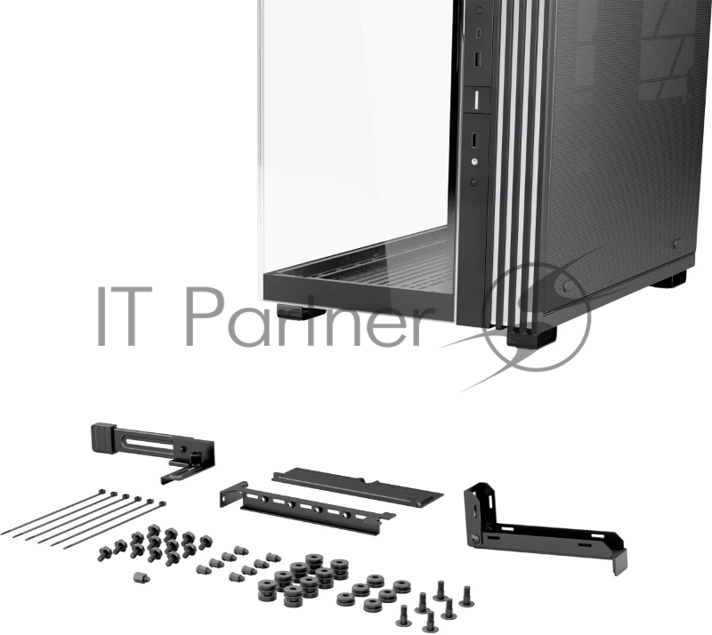 Корпус ПК без блока питания Case be quiet! LIGHT BASE 600 LX, Midi-Tower, TG, 4x120mm ARGB, 2xUSB-A 3.2, 1xUSB 3.2 Type-C, ATX, mATX, mITX Black