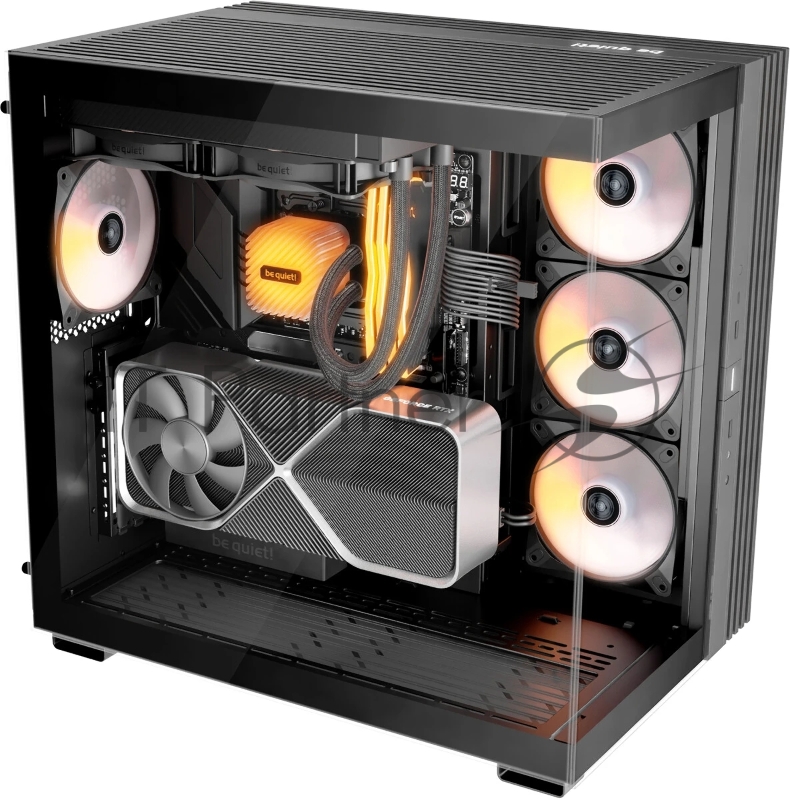 Корпус ПК без блока питания Case be quiet! LIGHT BASE 600 LX, Midi-Tower, TG, 4x120mm ARGB, 2xUSB-A 3.2, 1xUSB 3.2 Type-C, ATX, mATX, mITX Black