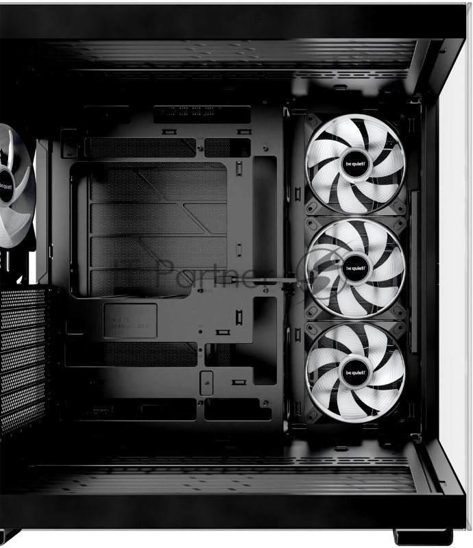 Корпус ПК без блока питания Case be quiet! LIGHT BASE 600 LX, Midi-Tower, TG, 4x120mm ARGB, 2xUSB-A 3.2, 1xUSB 3.2 Type-C, ATX, mATX, mITX Black