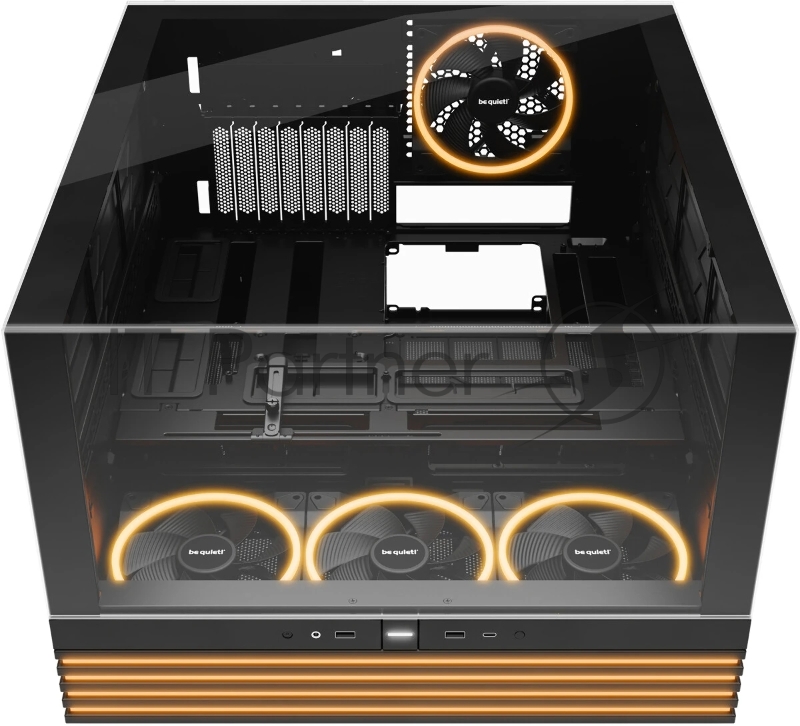 Корпус ПК без блока питания Case be quiet! LIGHT BASE 900 FX, Full-Tower, TG, 4x140mm ARGB, 2xUSB-A 3.2, 1xUSB 3.2 Type-C, XL-ATX, E-ATX, ATX, mATX, mITX Black