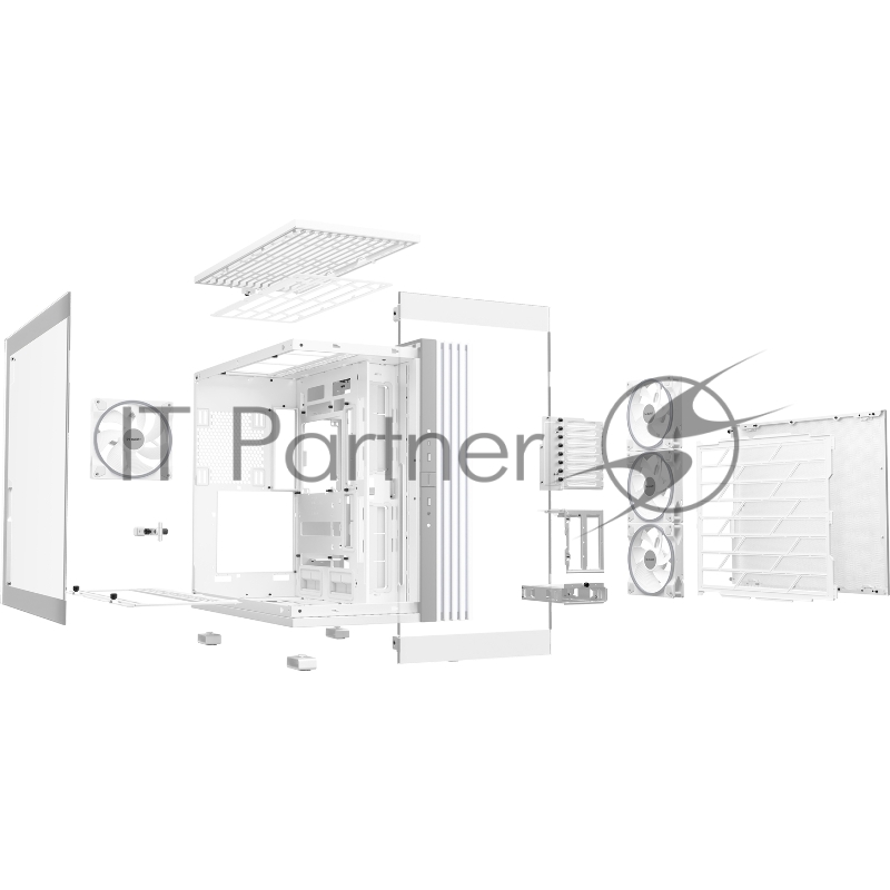 Корпус ПК без блока питания Case be quiet! LIGHT BASE 900 FX, Full-Tower, TG, 4x140mm ARGB, 2xUSB-A 3.2, 1xUSB 3.2 Type-C, XL-ATX, E-ATX, ATX, mATX, mITX White