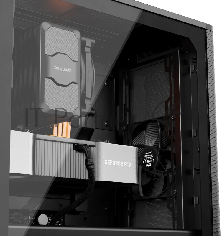 Корпус ПК без блока питания Case be quiet! PURE BASE 501 Airflow Window, Midi-Tower, TG, 2x140mm, 2xUSB-A 3.2, 1xUSB 3.2 Type-C, ATX, mATX, mITX Black