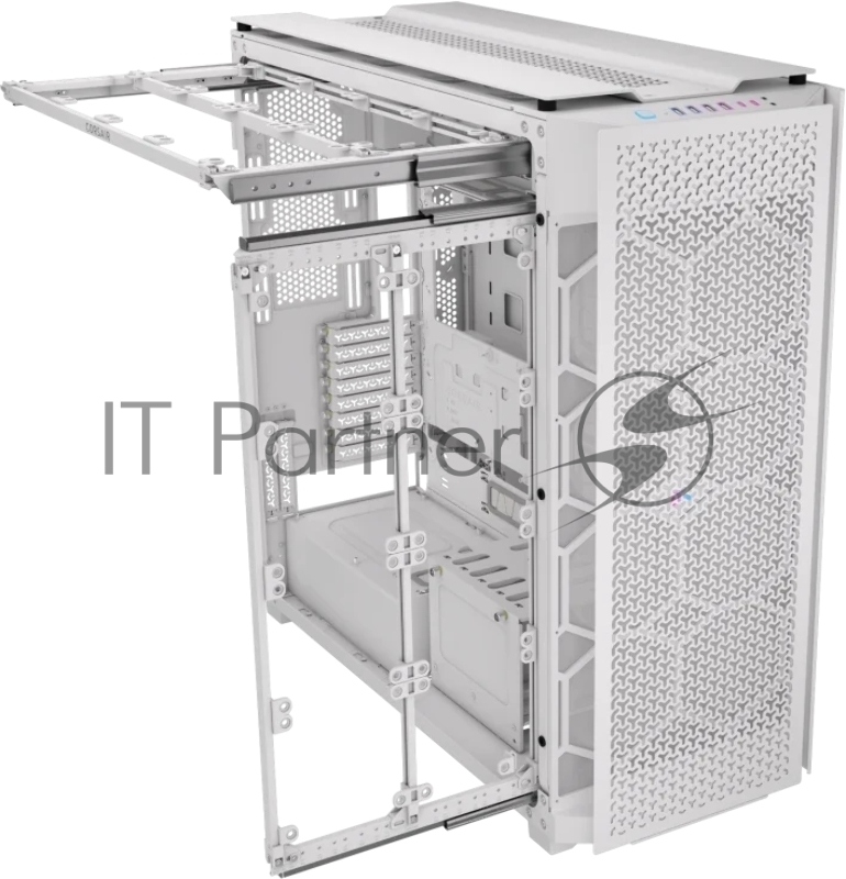 Корпус без блока питания Case Corsair iCUE LINK 9000D Airflow, Full-Tower, TG, no fan, 4xUSB-A 3.2, 2xUSB 3.2 Type-C, SSI-EEB, E-ATX, ATX, mATX, mITX White