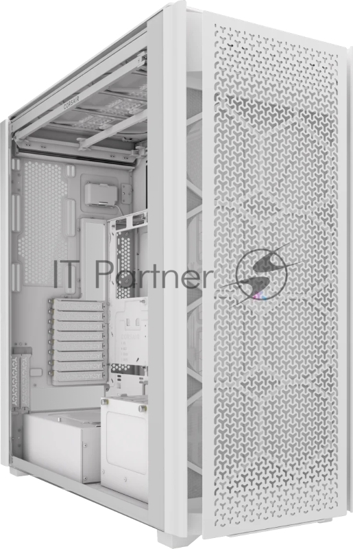 Корпус без блока питания Case Corsair iCUE LINK 9000D Airflow, Full-Tower, TG, no fan, 4xUSB-A 3.2, 2xUSB 3.2 Type-C, SSI-EEB, E-ATX, ATX, mATX, mITX White