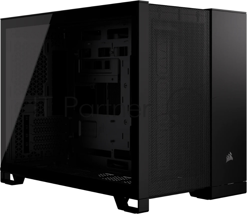 Корпус без блока питания Case Corsair 2500D Airflow, Midi-Tower, TG, no fan, 2xUSB-A 3.2, 1xUSB 3.2 Type-C, mATX, mITX Black
