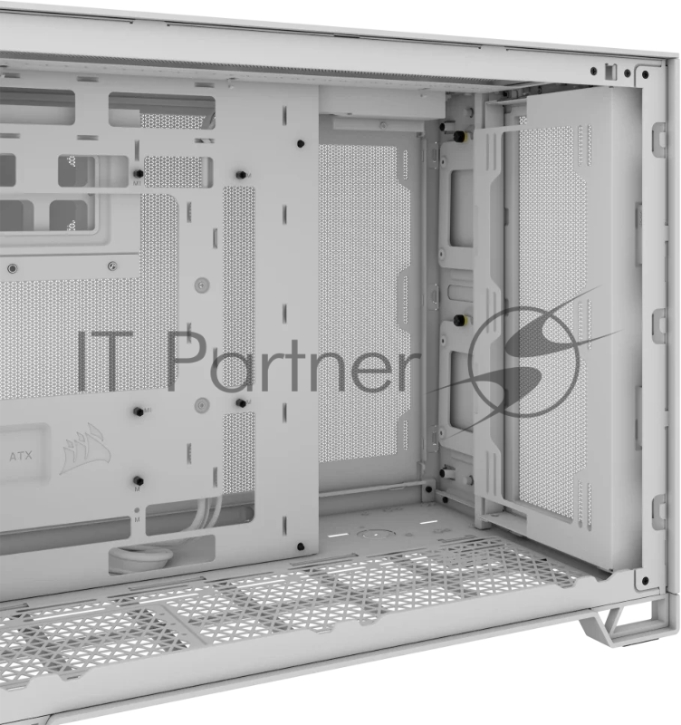 Корпус без блока питания Case Corsair 2500D Airflow, Midi-Tower, TG, no fan, 2xUSB-A 3.2, 1xUSB 3.2 Type-C, mATX, mITX Black