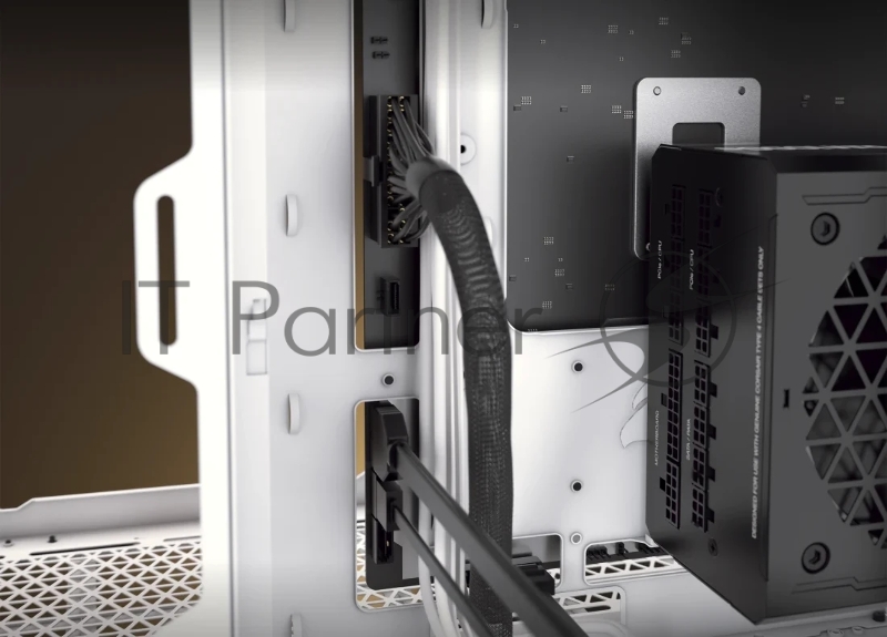 Корпус без блока питания Case Corsair 6500D Airflow, Midi-Tower, TG, no fan, 4xUSB-A 3.2, 1xUSB 3.2 Type-C, E-ATX, ATX, mATX, mITX White