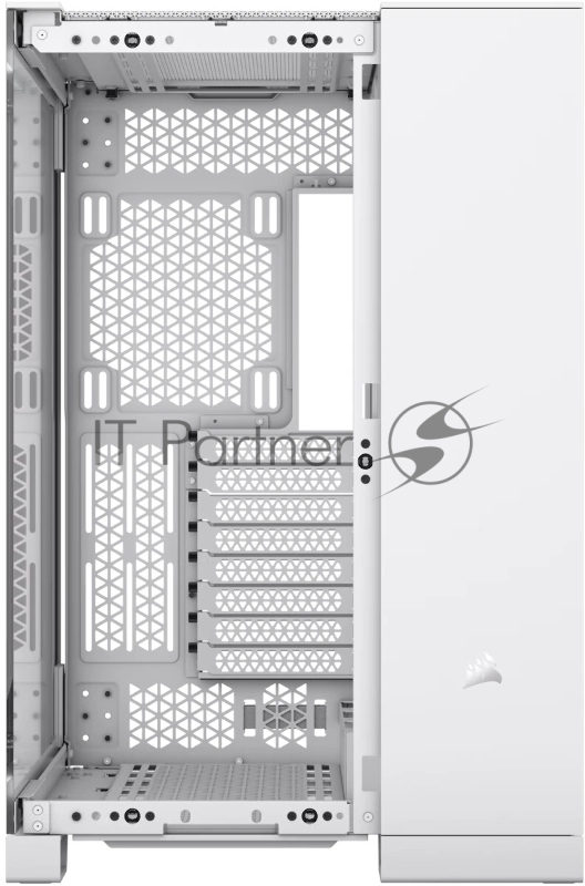 Корпус без блока питания Case Corsair 6500X, Midi-Tower, TG, no fan, 4xUSB-A 3.2, 1xUSB 3.2 Type-C, E-ATX, ATX, mATX, mITX White