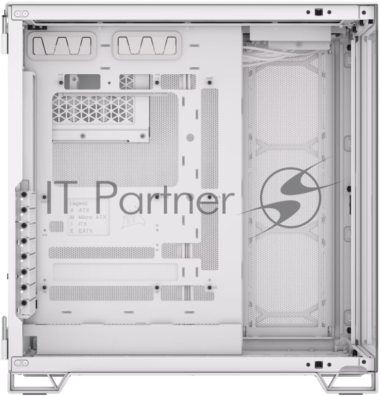 Корпус без блока питания Case Corsair 6500X, Midi-Tower, TG, no fan, 4xUSB-A 3.2, 1xUSB 3.2 Type-C, E-ATX, ATX, mATX, mITX White
