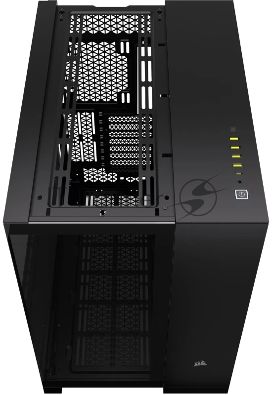 Корпус без блока питания Case Corsair iCUE LINK 6500X RGB, Midi-Tower, TG, 3x120mm RGB, 4xUSB-A 3.2, 1xUSB 3.2 Type-C, E-ATX, ATX, mATX, mITX Black