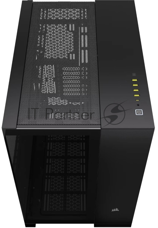 Корпус без блока питания Case Corsair iCUE LINK 6500X RGB, Midi-Tower, TG, 3x120mm RGB, 4xUSB-A 3.2, 1xUSB 3.2 Type-C, E-ATX, ATX, mATX, mITX Black