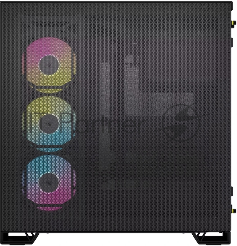 Корпус без блока питания Case Corsair iCUE LINK 6500X RGB, Midi-Tower, TG, 3x120mm RGB, 4xUSB-A 3.2, 1xUSB 3.2 Type-C, E-ATX, ATX, mATX, mITX Black