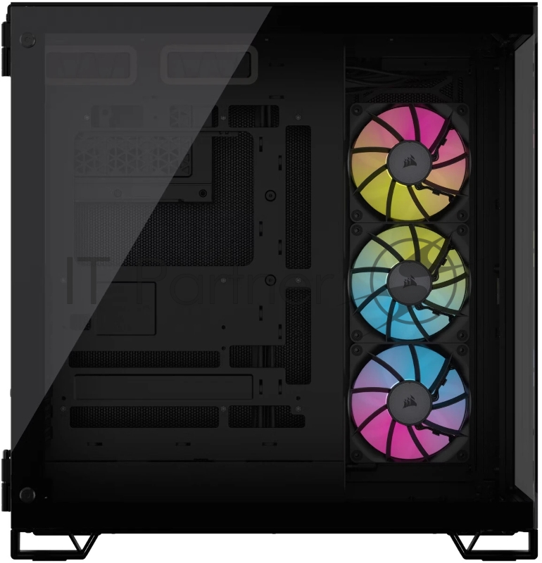 Корпус без блока питания Case Corsair iCUE LINK 6500X RGB, Midi-Tower, TG, 3x120mm RGB, 4xUSB-A 3.2, 1xUSB 3.2 Type-C, E-ATX, ATX, mATX, mITX Black