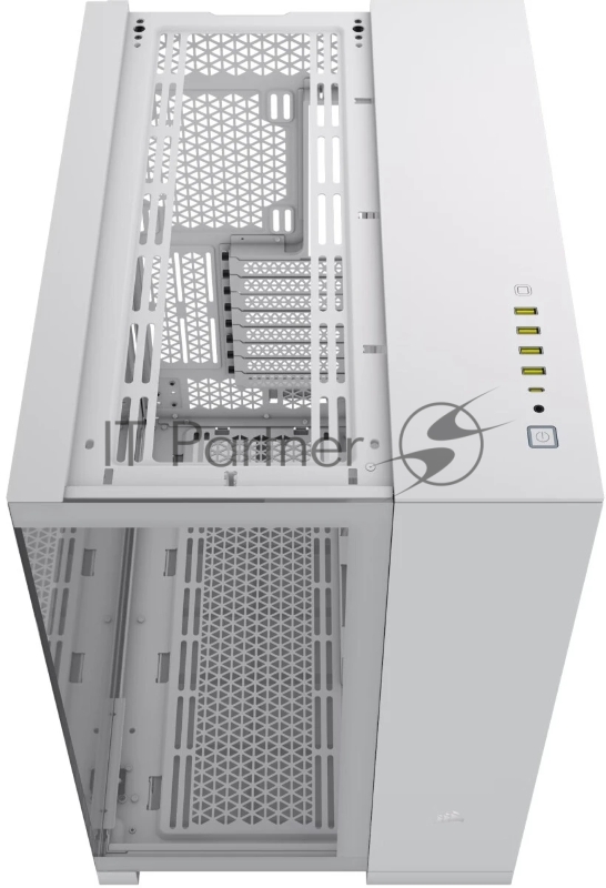 Корпус без блока питания Case Corsair iCUE LINK 6500X RGB, Midi-Tower, TG, 3x120mm RGB, 4xUSB-A 3.2, 1xUSB 3.2 Type-C, E-ATX, ATX, mATX, mITX White