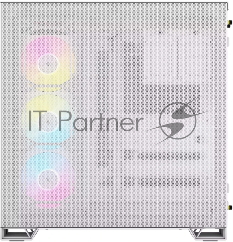 Корпус без блока питания Case Corsair iCUE LINK 6500X RGB, Midi-Tower, TG, 3x120mm RGB, 4xUSB-A 3.2, 1xUSB 3.2 Type-C, E-ATX, ATX, mATX, mITX White