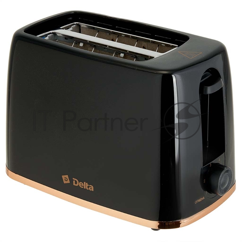 Тостер DELTA DL-6901 черный