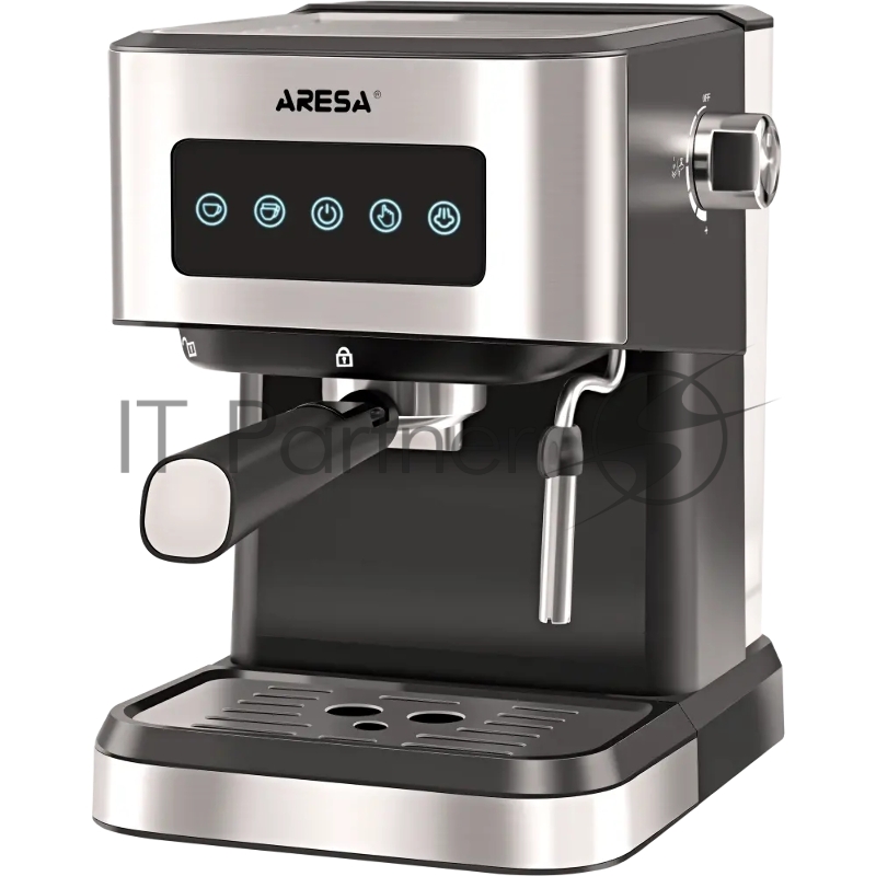 Кофеварка рожковая ARESA AR-1612 чёрный, исп. кофе - молотый, 1,5 л, 1100 Вт, 15 бар