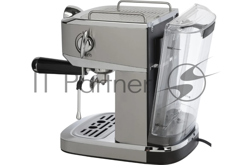 Кофеварка рожковая LEONORD LE-1753 Pro (108136) стальной, исп. кофе - молотый, 1,2 л, 1360 Вт, 20 бар