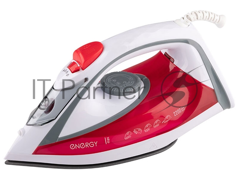 Утюг Energy EN-353 оранжевый (2200Вт, пар, спрей, пар.удар, самооч., тефлон.подошва, антинакипь)