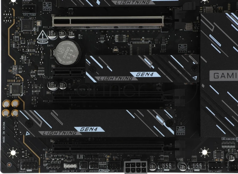 Материнская плата MSI X870E GAMING PLUS WIFI X870E, AM5, 4*DDR5, 3*PCIEx16, 1*PCIEx1, 3*M.2, 2*TypeC, 2*USB3.2Gen2, 6*USB3.2Gen1, 10*USB2.0, 4*SATA3.0, 5G, 1*Type-C(DP), HDMI, ATX, RTL