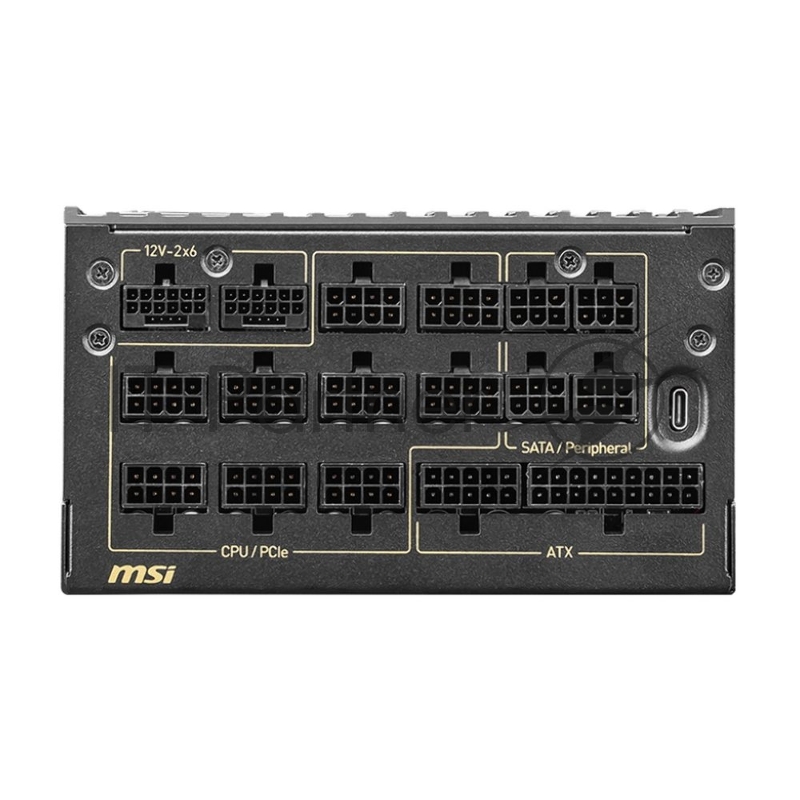 Блок питания ПК MSI MEG Ai1600T PCIE5 , 1600W, 80+ Titanium, полностью модульный, ATX 3.1, PCIE5.1, RTL