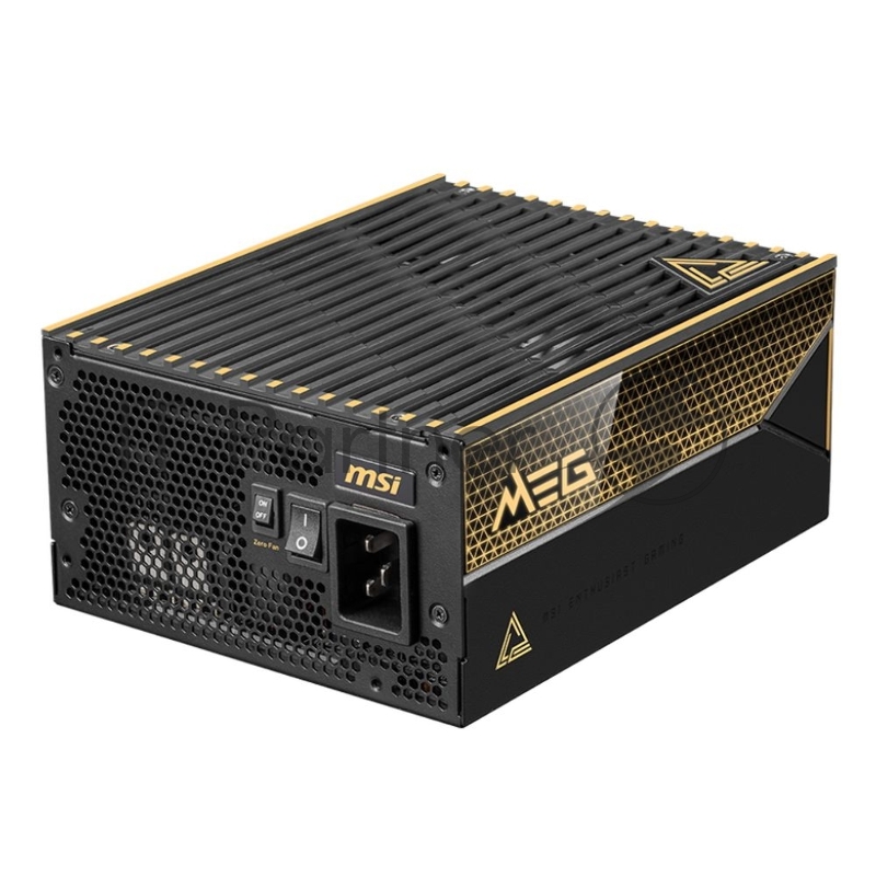 Блок питания ПК MSI MEG Ai1600T PCIE5 , 1600W, 80+ Titanium, полностью модульный, ATX 3.1, PCIE5.1, RTL