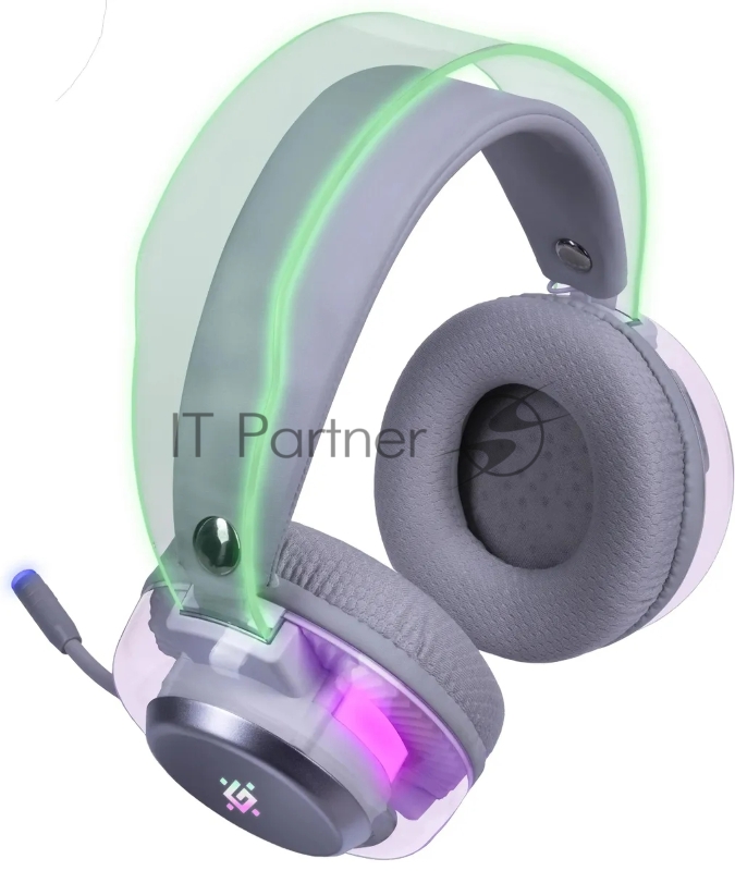 Игровая гарнитура DEFENDER (62490) Glitch белый, RGB