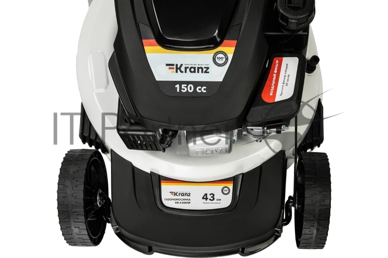Газонокосилка бензиновая KR-430NSP несамоходная, 150см3, 43см KRANZ