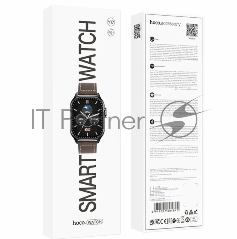 Смарт-часы HOCO (6942007604840) Y17 2.03 Black