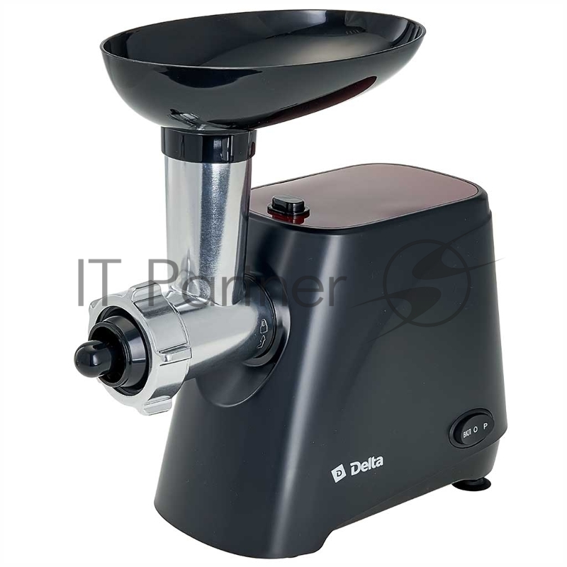 Мясорубка DELTA DL-6106M черный с красным