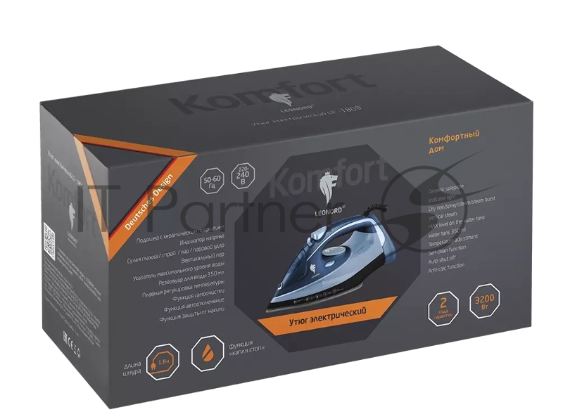 Утюг LEONORD LE-1808 синий (108252)