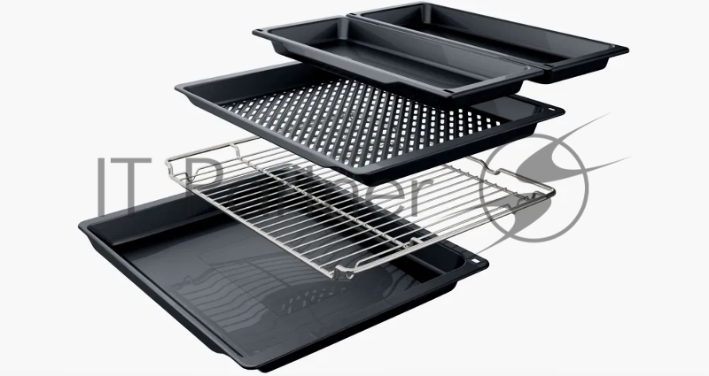 Электрический духовой шкаф Bosch HJG852YB0T Serie 6, 60 см, 66 л, черный,сенсорное управление, 8 режимов+AutoPilot 30(30 автоматических программ), LCD-дисплей, галогенное освещение, самоочистка EcoClean,Soft Open and Soft Close door,телескопические н