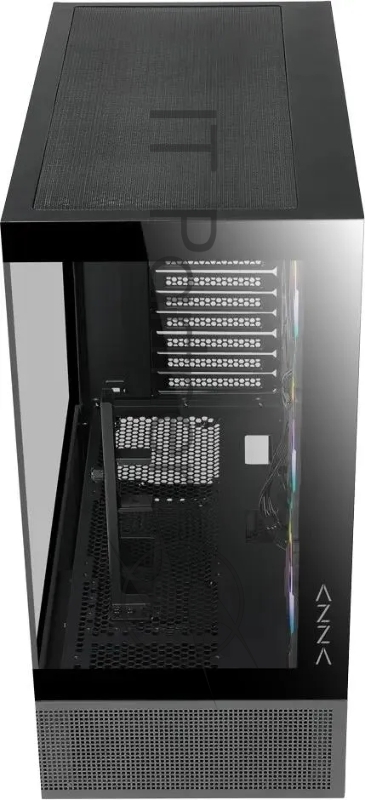 Корпус Azza TIARA черный без БП ATX 4x120mm 2xUSB3.0 1xUSB3.1 audio bott PSU