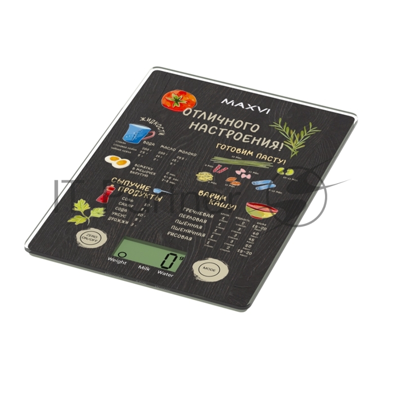 Кухонные весы MAXVI KS141G black