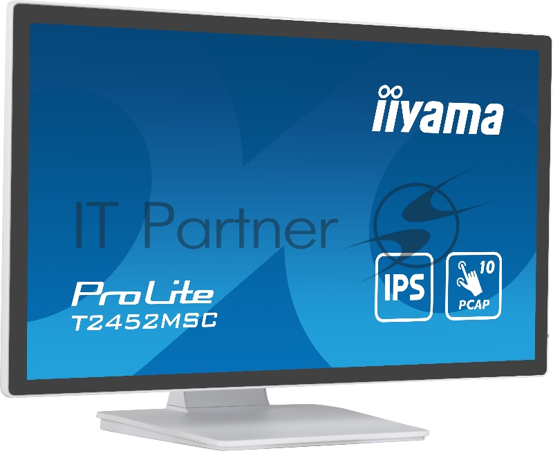 Монитор Iiyama 23.8 ProLite T2452MSC-W1 белый IPS LED 14ms 16:9 HDMI M/M матовая 1000:1 400cd 178гр/178гр 1920x1080 60Hz DP FHD USB Touch 5.6кг
