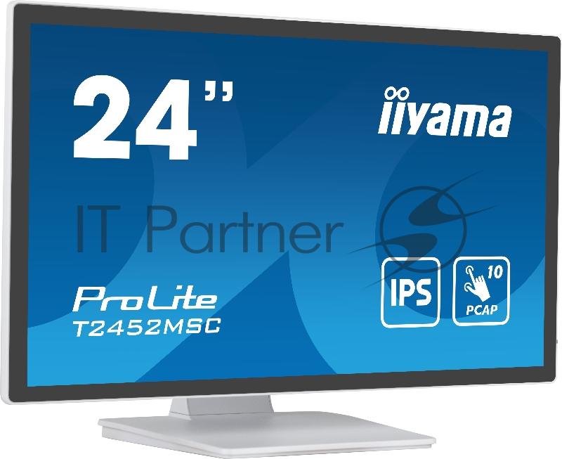 Монитор Iiyama 23.8 ProLite T2452MSC-W1 белый IPS LED 14ms 16:9 HDMI M/M матовая 1000:1 400cd 178гр/178гр 1920x1080 60Hz DP FHD USB Touch 5.6кг