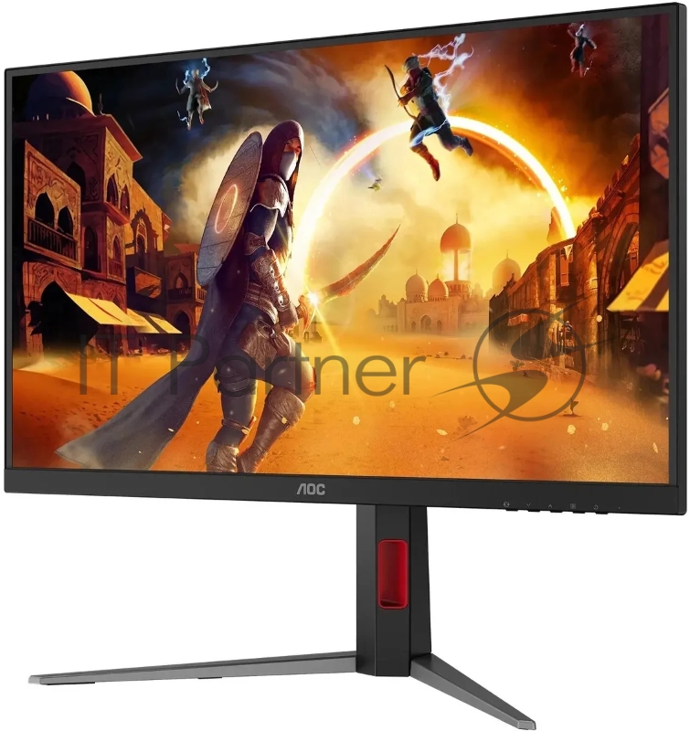 Монитор 27 AOC Q27G4S Black-Red (IPS, 2560x1440, 300Hz, 0.3 ms, 178°/178°, 450 cd/m, 1500:1, +2xHDMI 2.1, +DisplayPort 1.4))