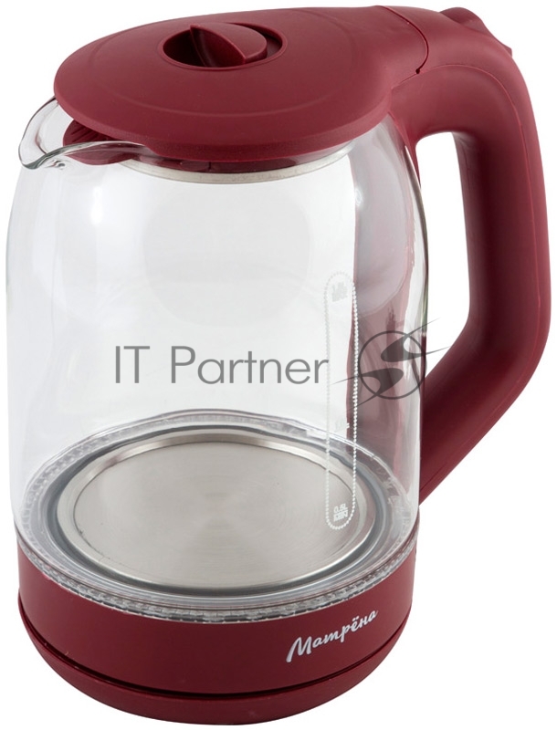 Чайник электрический МАТРЁНА MA-006 стекло вишневый