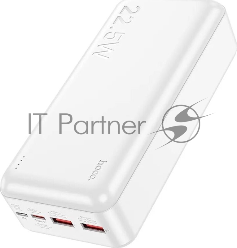 Портативный аккумулятор HOCO (6931474782526) J101B Astute 30000 mAh белый