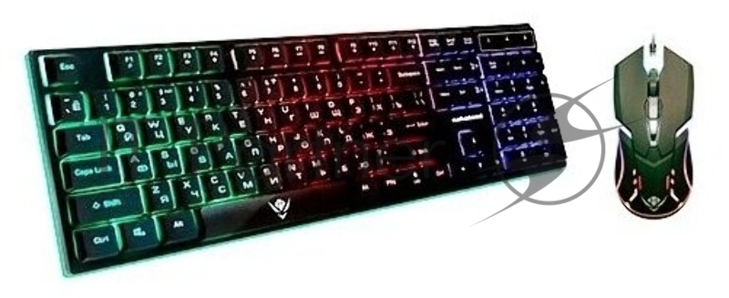 Игровой набор (клавиатура+мышь) NAKATOMI KMG-2305U черный