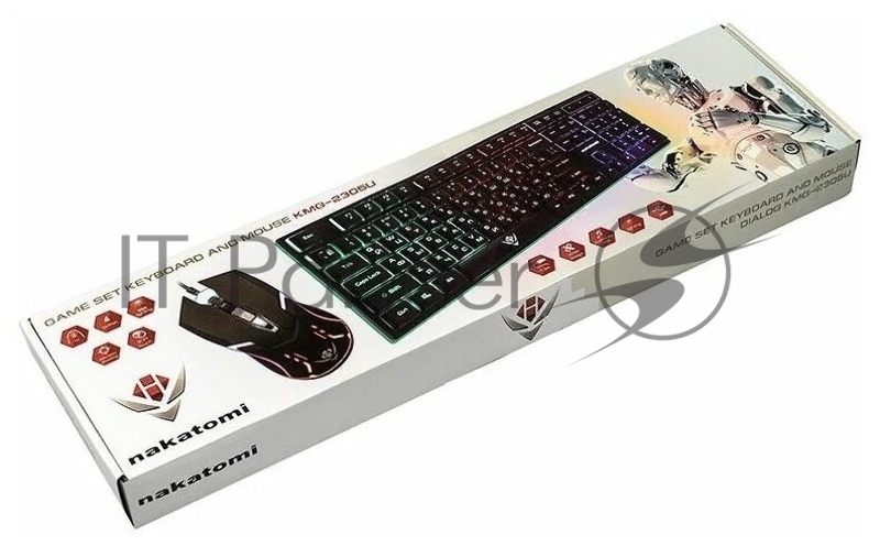 Игровой набор (клавиатура+мышь) NAKATOMI KMG-2305U черный
