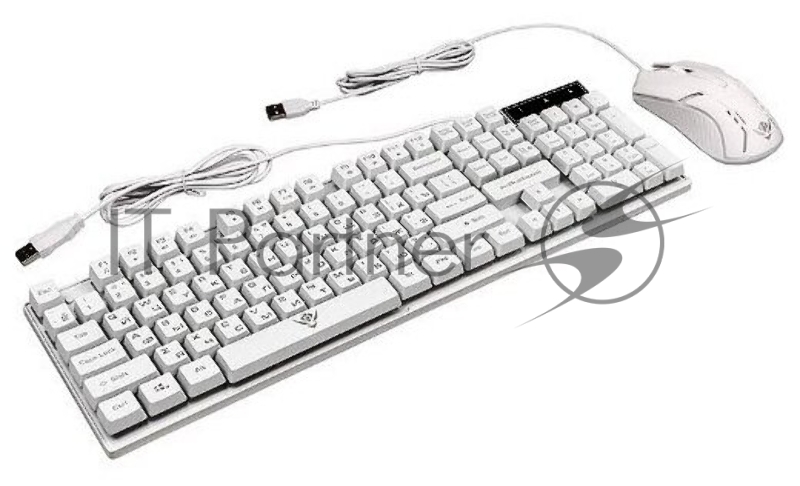 Игровой набор (клавиатура+мышь) NAKATOMI KMG-2305U белый