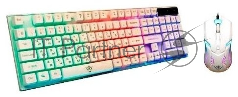 Игровой набор (клавиатура+мышь) NAKATOMI KMG-2305U белый