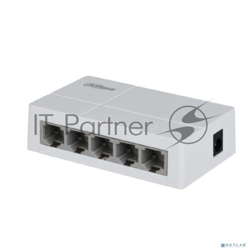 Коммутатор 5-в-1 Dahua DH-SF1005L /5 портов до 100 Мбит.с/коммутация до 1 Гбит.с/неуправляемый/Plug & Play/белый (DH-SF1005L)