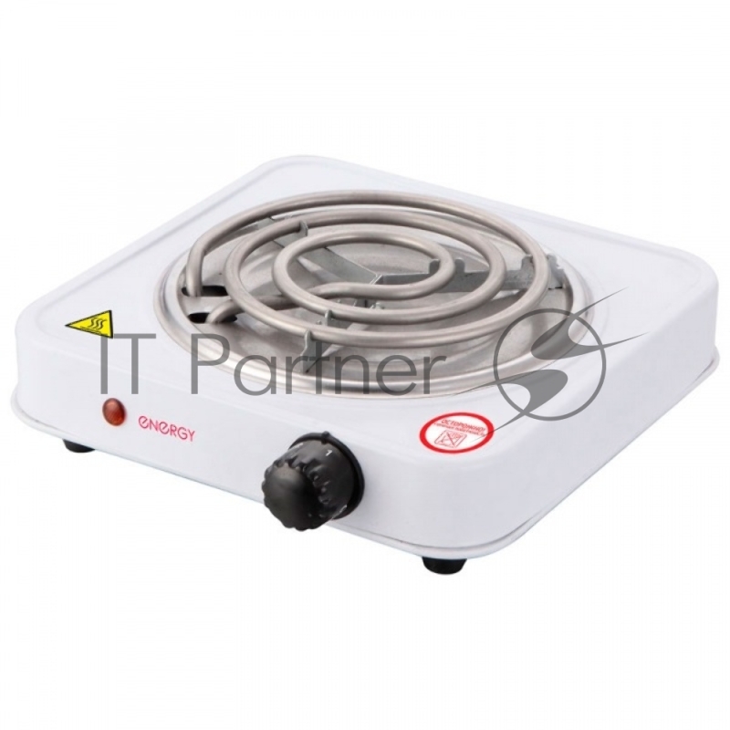 Плитка электрическая ENERGY EN-902, 1 конф. белая, 1000 Вт. нагревательный ТЭН