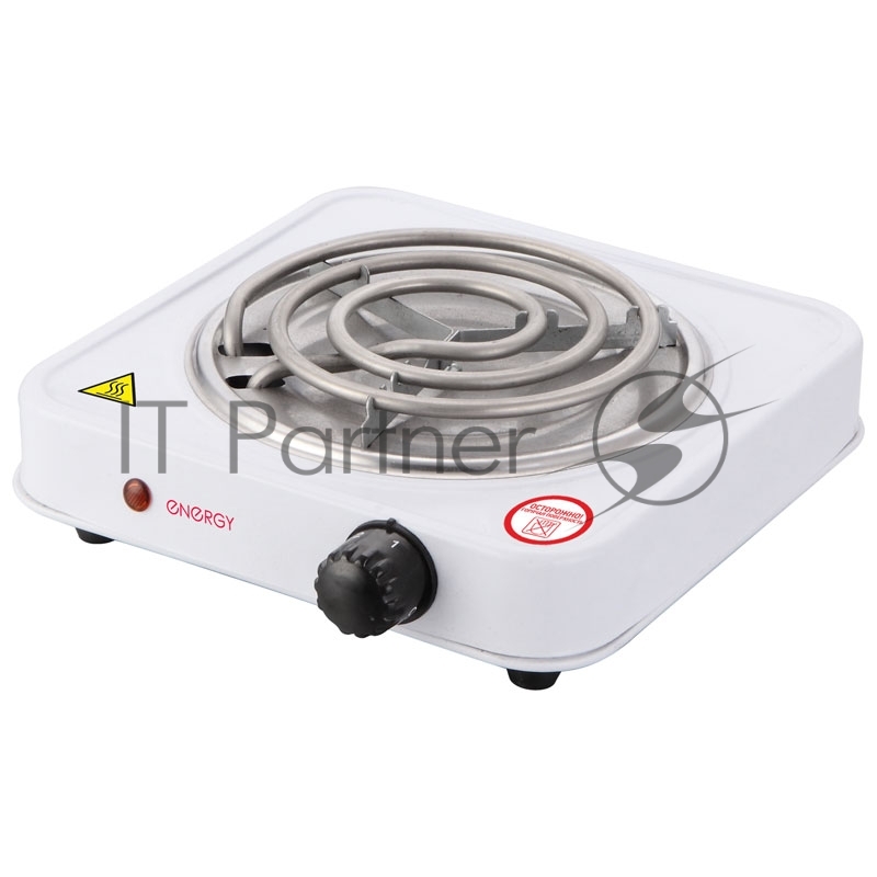 Плитка электрическая ENERGY EN-902, 1 конф. белая, 1000 Вт. нагревательный ТЭН