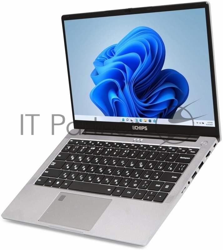 Ноутбук Echips Fusion 14(1920x1080 IPS (матовый))/Intel Core i3 1215U(1.2Ghz)/16384Mb/512SSDGb UHD Graphics/Cam/BT/WiFi/57WHr/war 1y/1.5kg/Silver/Win11Home